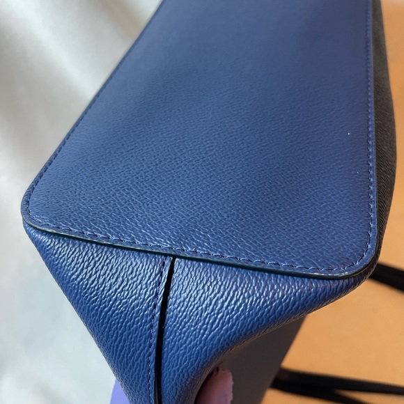 Kate Spade blue tote, EUC - Picture 6 of 8